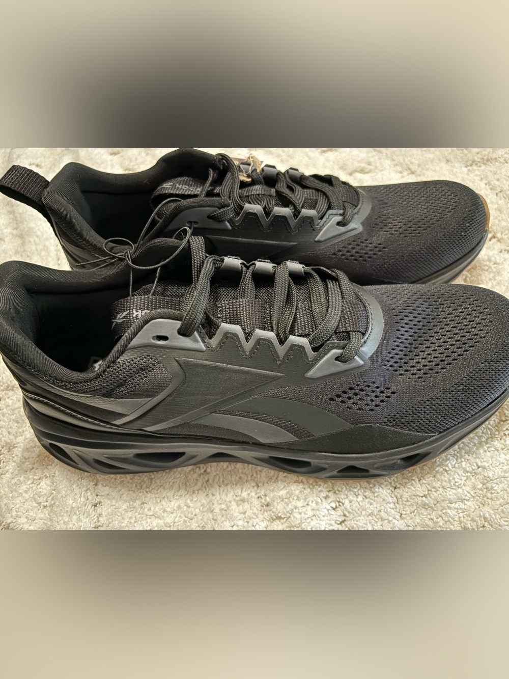 Reebok All-Black Men's Athletic Sneakers - Soleus Running